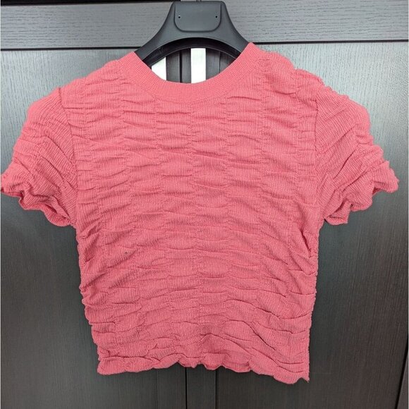House of Harlow 1960 Revolve Pink Crinkle Crop Top - size Small NWT - Picture 1 of 5